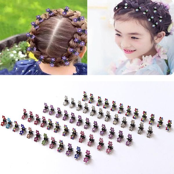 

12 pcs rhinestone butterfly small hair claw hairpins hair accessories ornaments hair clips hairgrip for women girls kids h wmtjxv, Slivery;white