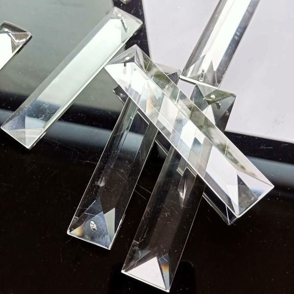 

100mm clear crystal bar suncatcher pendants chandelier crystals prisms hanging ornament home decoration lighting accessories h wmttuc
