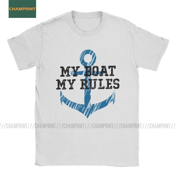 

sport my boat my rules sailing t-shirt men sea sail ocean nautical ship pirate yacht cotton tee short sleeve t shirts unique