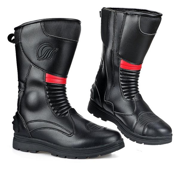 

motorcycle footwear riding tribe boots men women waterproof long shoes mid-calf motorbike