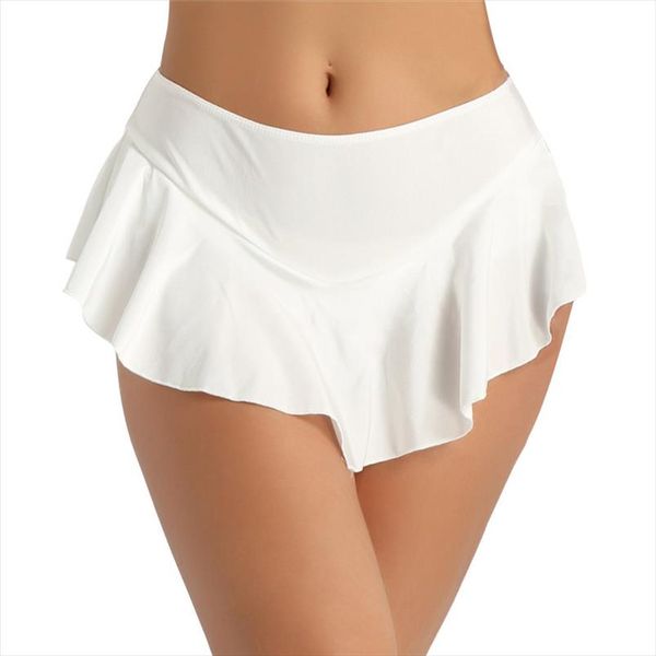 

women adults stretchy figure skating skirt with built in shorts ballet dance mini skirt girls summer beach tennis short skirt, Black