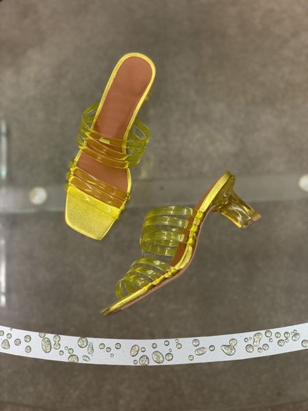 

square head miesta transparent elements sheepskin high heeled sandals, minimalist, living wave color ribbon sandals, Black