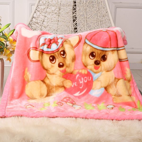 

2020 new children's blanket for newborn baby sleep thicken double layer baby swaddle comfortable cartoon bedding blankets quilts 1016