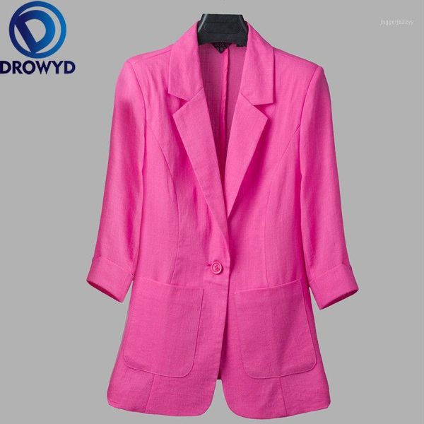 

women's suits & blazers women white blazer 2021 formal lady office work suit pockets casual jackets coat slim femme 3 color -5xl1, White;black