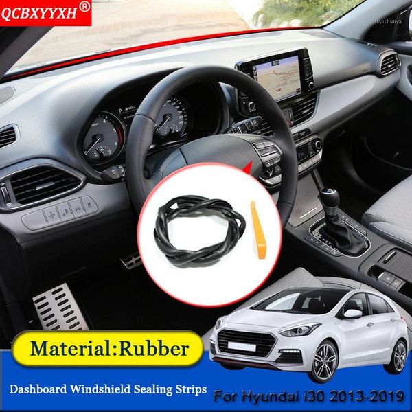 

car-styling rubber anti-noise soundproof dustproof car dashboard windshield sealing strips accessories for i30 2013-20191