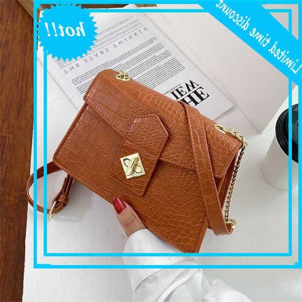 

crocodile pattern for women new small shoulder bags pu learn female crossbody bag vintage design messenger handbags