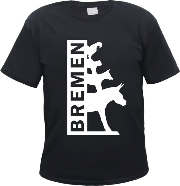 

bremen t-shirt - die bremer stadtmusikanten - gr. s bis 3xl - schwarz/weiss 2018 t shirt men t shirt sport hooded sweatshirt hoodie