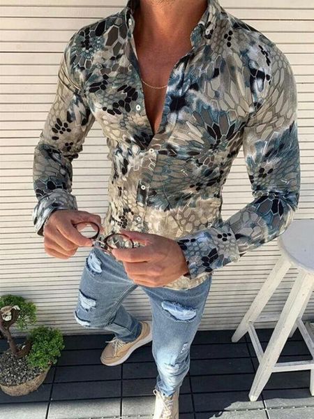 

new fashion casula men shirts printed long sleeve slim bodycon fit shirts summer beach casual 3 colors1, White;black