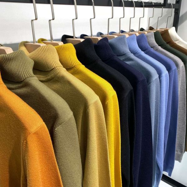 

by no means garment dyeing) 13 color candy high collar t-shirt. main push. 0976, White;black