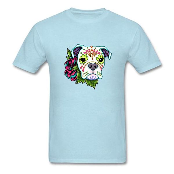 

boxer in white day of the dead design short sleeve casual hipster sugar skull dog printed cool new sport sweatshirt hoodie t shirt