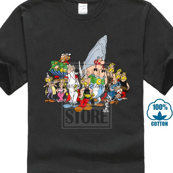 

asterix and obelix the gaul cartoon comic short sleeve black men s 5xl hoodie designers t shirts sweatshirt