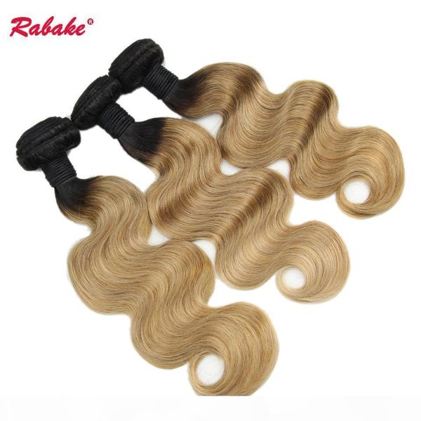 

brazilian body wave human hair weave bundles ombre t1b 27 virgin black and blonde color brazilian body wave human hair extensions ship