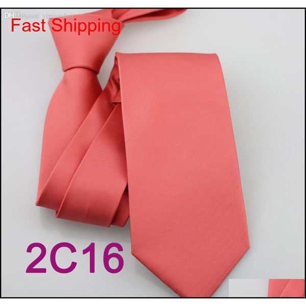 

wholesale-yibei coachella tie peach coral pink necktie solid color 2015 new gravatas normal ties 8.5cm&6cm suit qylxyi queen66, Black;purple