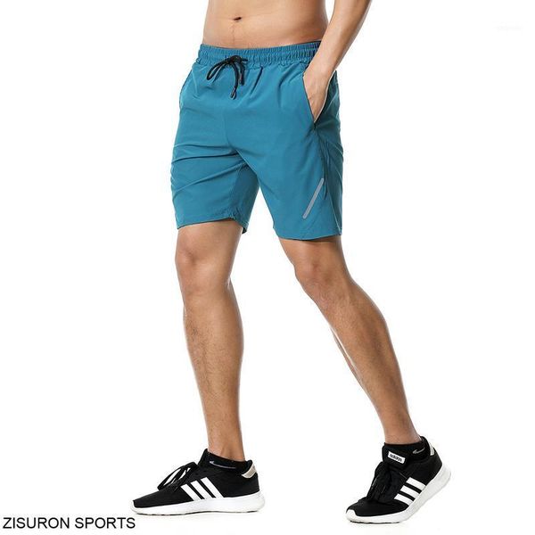 

running shorts men reflect fitness gym athletic sport male workout bodybuilding tennis training1, Black;blue