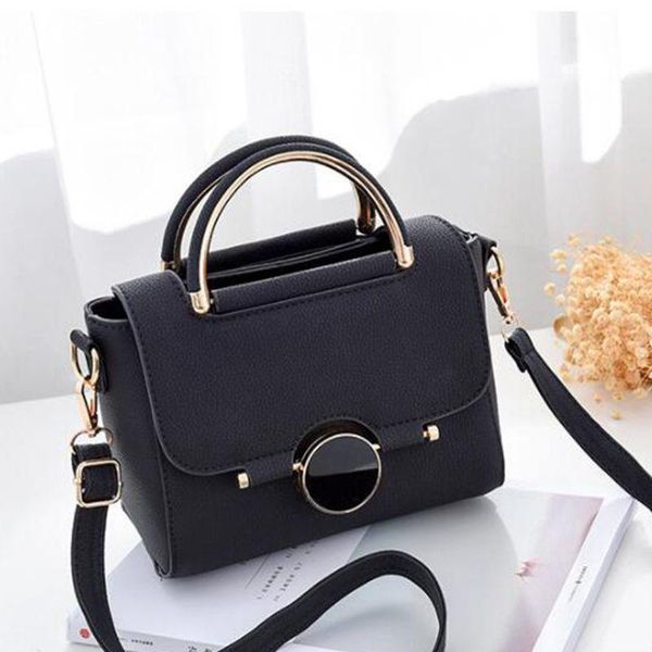 

2020 women's luxury leather black clutch bag ladies handbags brand women messenger bags lw-257