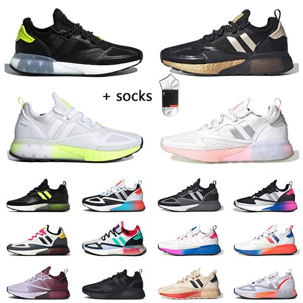 

2022 sports zx 2k adds mens women 4d runner shoes cloud white black grey signal cyan solar yellow red mars exploration off tint ultra tennis