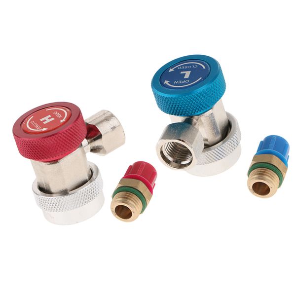 

ac r134a quick connector adapter coupler auto manifold gauge thread joint