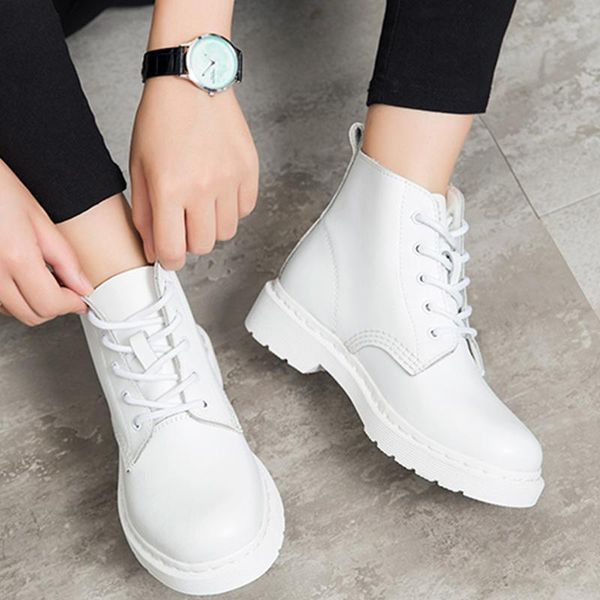 

women ankle boots ladies square heels female solid round toe casual footwear woman lace up comfortable shoes fashion plus size, Black