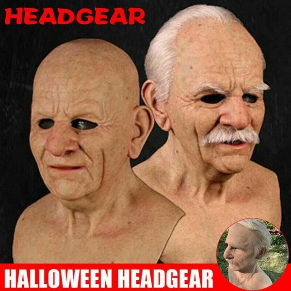 

prop mouth performance mask moving party old man headgear for masquerade halloween