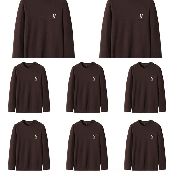 

qvzrv sweaterautumn plus size men's winter sweatercashmere fattening and warm long sleeve t-shirt with plush and thickened plummy sweat, Black