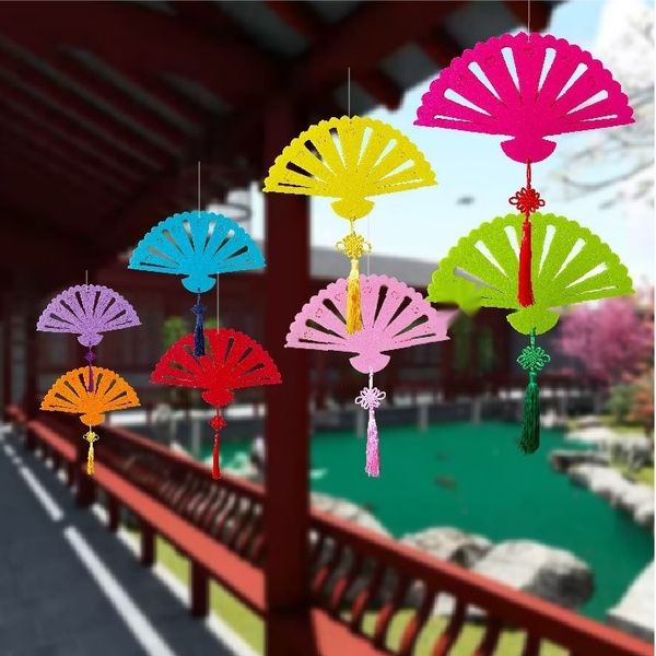 

deogw woven interior non-woven fabric dress fan non corridor creative air hanging decoration kindergarten decoration hanging chinese style d