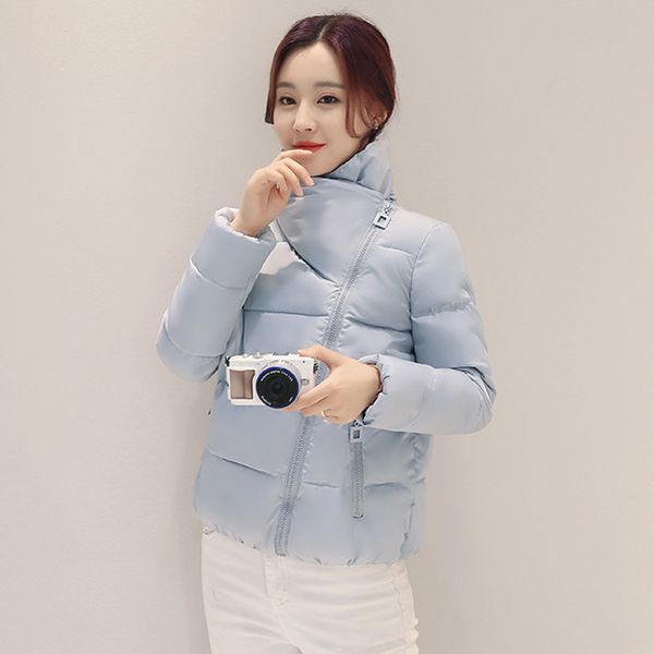 

2021 newcollar winter jacket women stylish womens basic jackets outwear autumn short coat jaqueta feminina inverno ox76, Black;brown