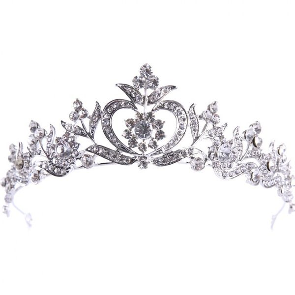 

tiktok нового сплав золота свадебного платья аксессуары корона, крона невесты, Silver