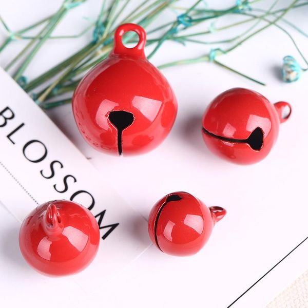 

20pcs beautiful copper loose beads jingle bells christmas party decoration pendants diy crafts handmade accessories multi size wmtsqk