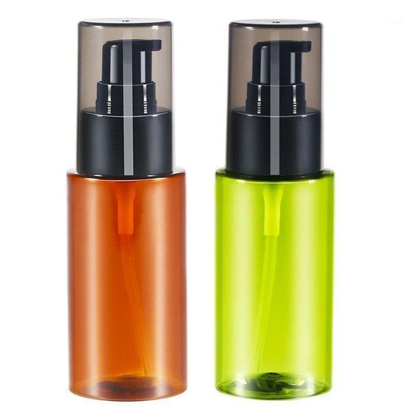 

emulsion packing storage amber bottles with black fine mist sprayer refillable1