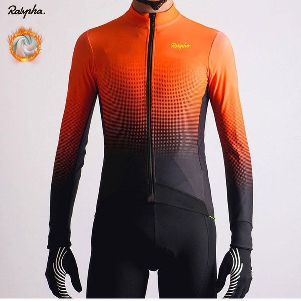 

winter thermal fleece cycling jersey set 2020 aleing racing bike cycling suits mountian bicycle clothing ropa ciclismo1, Black;blue