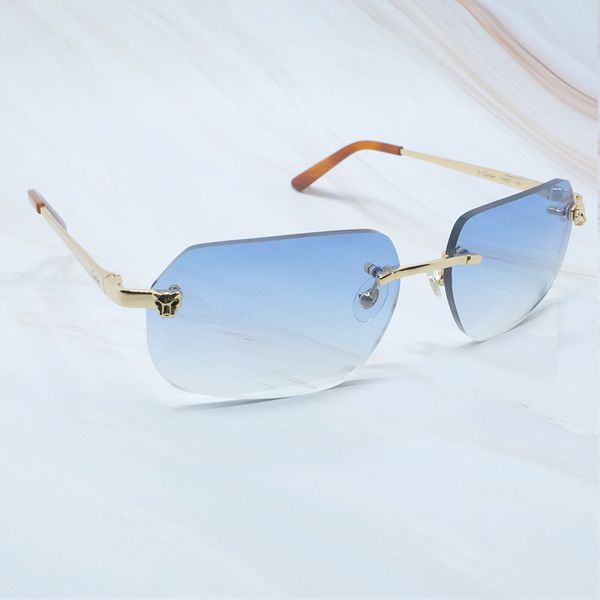 

panther tint sunglasses fashion sunglasses designer carter sun glasses summer rimless glasses women and mens brand eyewearwomen sunglasses, White;black