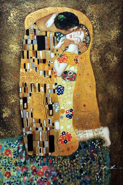 

the kiss klimt classic famous large paintings home decoration oil paintings on canvas wall art pictures for wall decor 201015
