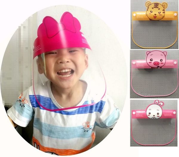 

8 styles anti-fog safety child face shield transparent anti-spitting splash clear eco pet reusable protective waterproof face shield mask