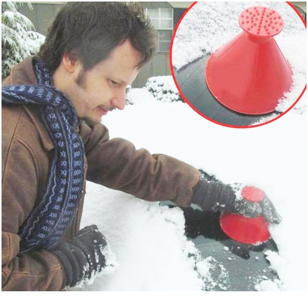 

1/3pcs magic car ice scraper car window cone scraper funnel snow remover device car windshield brush for snow clean jllvwu