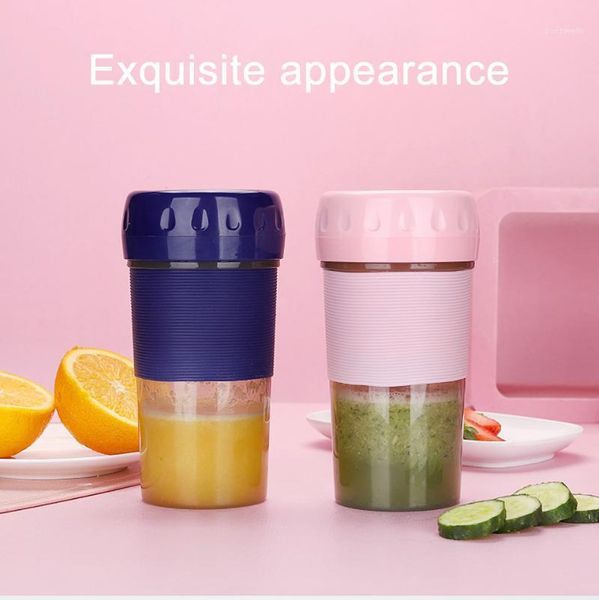 

mini portable blender mixer electric orange juicer machine smoothie blender cup for personal processor juice extractor1