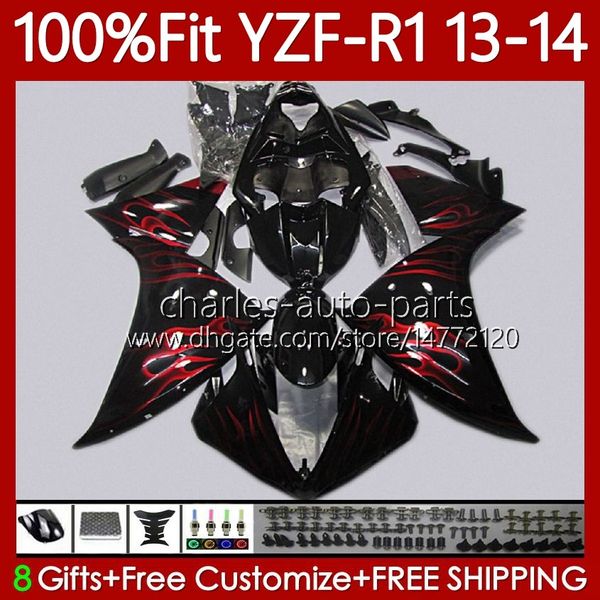 Обсуждение OEM Kit для Yamaha YZF-R1 YZF R 1 YZF1000 2013-2014 Moto Bodywork 97NO.120 1000CC YZF R1 1000 CC Красная пламя YZFR1 13 14 YZF-1000 2013 2014