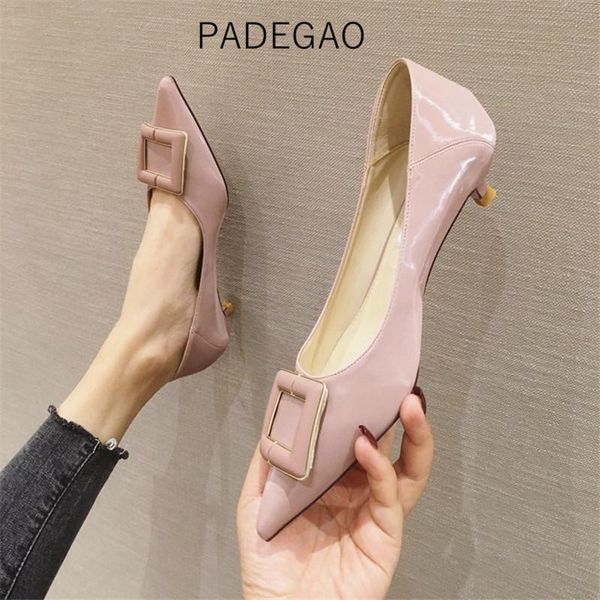 

dress shoes womens 2021 high heels korean fashion women vintage kitten, Black