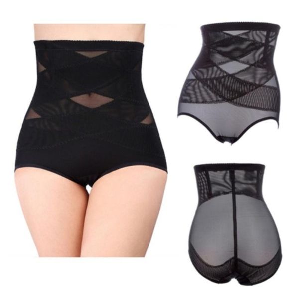 

women's shapers women high waist trainer body shaper panties tummy belly control slimming shapewear girdle underwear, Black;white