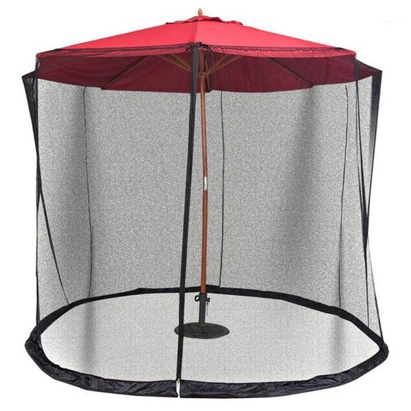

outdoor umbrella table screen enclosure bugs mosquitoes patio picnic net cover sunshade anti-mosquito nets1