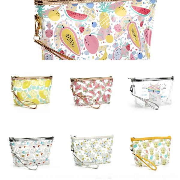 

fyn4y japanese and korean bag waterproof ins style cartoon pencil cosmetic cosmetic pencil transparent pvc girl bag c5vg1