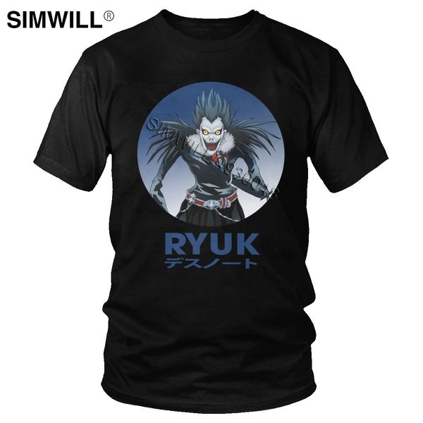 

cool ryuk anime short sleeved soft round collar streetwear ga death note tee shinigami tshirt sport hooded sweatshirt hoodie men t shirt