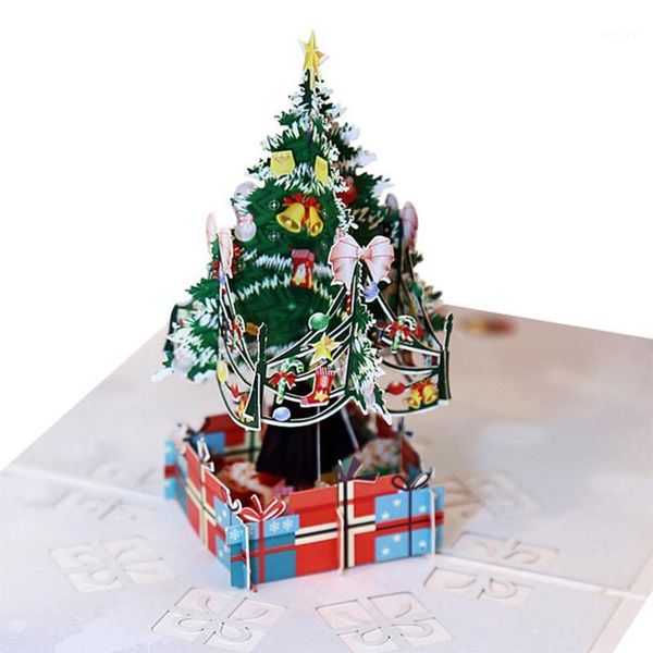 

3d greeting card kids gift happy new yesr merry christmas greeting card holiday christmas decoration navidad adornos1