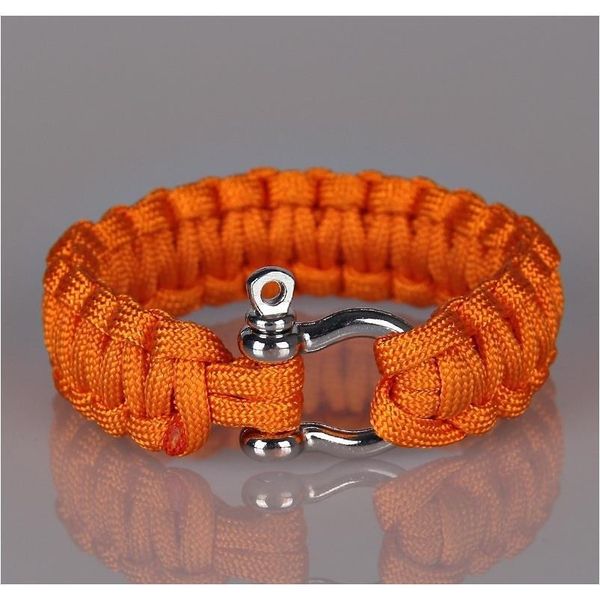 

handmade outdoor camping survival bracelet men women paracord parachute rope bracelet homme braided jewelry handmade outdoor f wmtptt