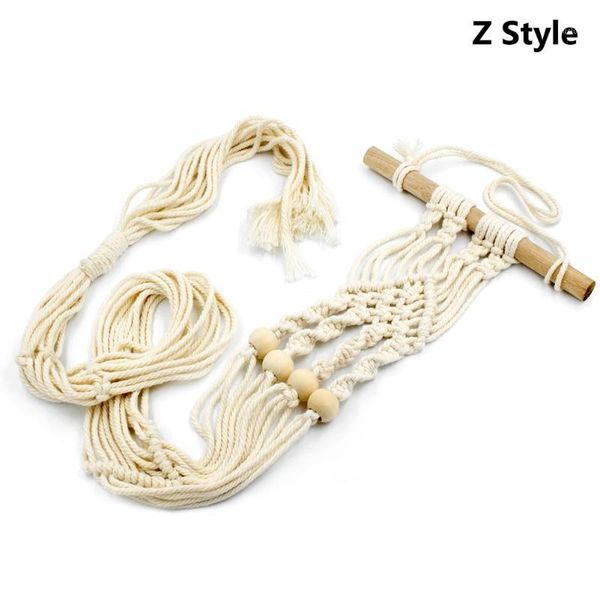 

macrame plant hanger pot holder braided tassel indoor hanging basket ropes outdoor elegant tassel windows decor1, Black;white