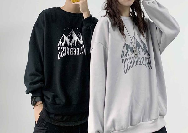 

2021ss stylist mens hoodies fashion pullover hoodies casual long sleeve women clothing black and gray size m-xl