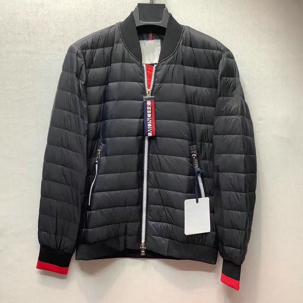 

men's youth casual designer down jacket outdoor warm luxury winter mens with fur hood removable parka men coat, Black