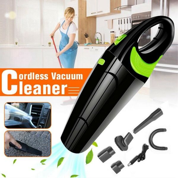 

car vacuum wireless/cable cleaner portable handle 120w 4000kpa powerful cordless wet & dry usb charge home mini vacuum cleaner free