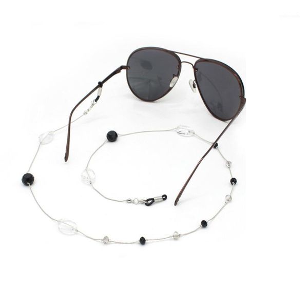 

acrylic glass beads chain eyeglasses chains glasses rope holder sunglasses strap cord neck band accessories1, Silver