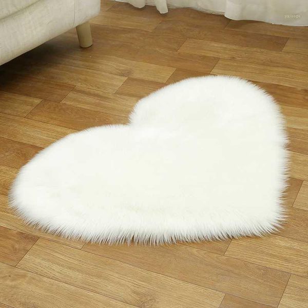 

love heart rugs fluffy carpet hairy mat faux fur rug long plush rugs for bedroom shaggy area carpets for living room decoration1
