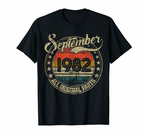 

vintage september 1982 37 years old 1982 birthday gift breathable hoodie designers t shirts sweatshirt